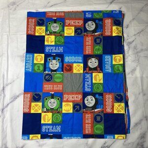 Thomas & Friends Train Tank Engine Blue Toddler Flat Sheet Guillane 2010 m29